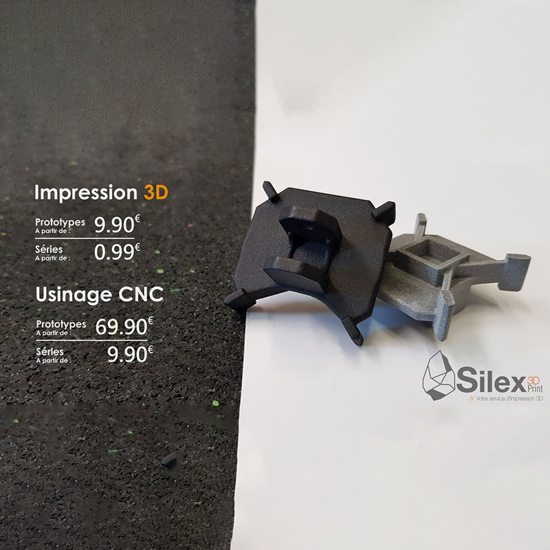 offre silex 3d pour fabrication additive et usinage cnc