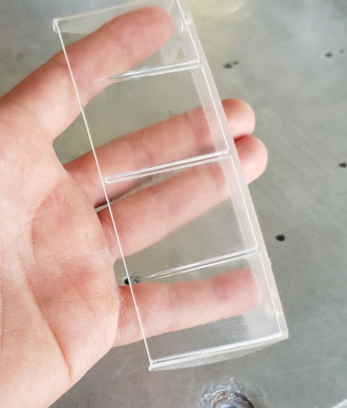 objet plastique imprimé par stéréolithographie